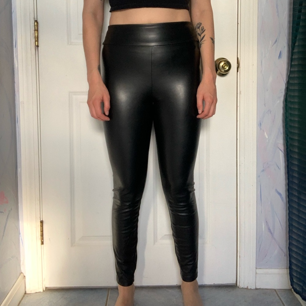 Abercrombie & Fitch Vegan Leather Leggings